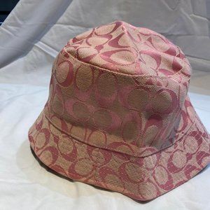 Coach Monogram Bucket Hat Pink